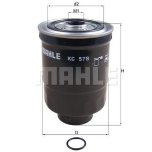 Kraftstofffilter MAHLE KC 578D für Hyundai Kia H100 H-1 Starex Galloper II