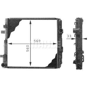 Kühler Motorkühlung MAHLE CR 671 000P