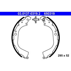 Bremsbackensatz ATE 03.0137-0319.2