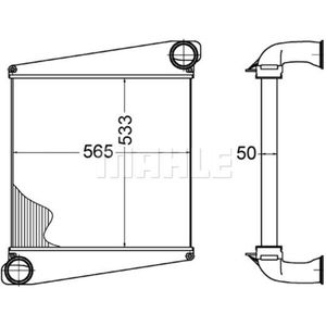 Ladeluftkühler MAHLE CI 272 000P