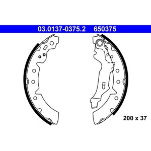 Bremsbackensatz ATE 03.0137-0375.2