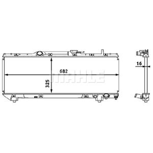 Kühler Motorkühlung MAHLE CR 535 000S