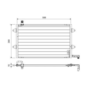 Kondensator Klimaanlage VALEO 816910 für VW Golf III Vento Variant