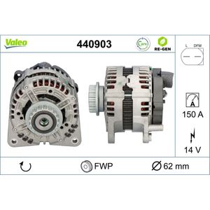 Generator VALEO 440903 für VW Touareg Multivan T5 Transporter