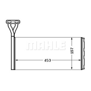 Wärmetauscher Innenraumheizung MAHLE AH 46 000S