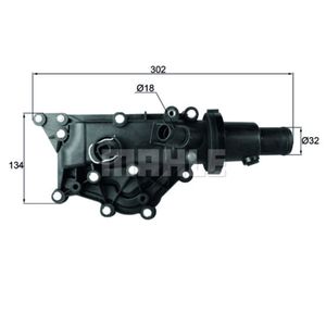 Thermostat Kühlmittel MAHLE TH 59 83 für Renault Fluence Kangoo Rapid