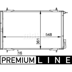 Kondensator Klimaanlage MAHLE AC 220 000P für Peugeot 206 Van