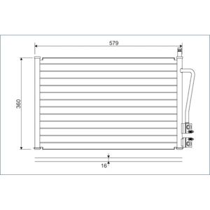 Kondensator Klimaanlage VALEO 817664 für Ford Fiesta V Fusion