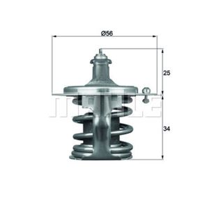 Thermostat Kühlmittel MAHLE TX 79 78D