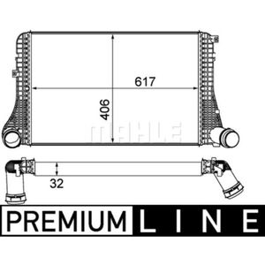 Ladeluftkühler MAHLE CI 387 000P für VW Jetta IV Beetle Golf VI Variant