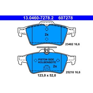 Bremsbelagsatz Scheibenbremse ATE 13.0460-7278.2 für Peugeot 508 I SW