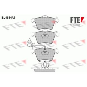 Bremsbelagsatz Scheibenbremse FTE 9010444 für VW Ford Seat Sharan Galaxy I