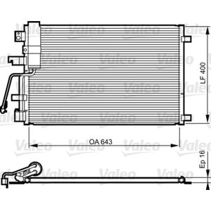 Kondensator Klimaanlage VALEO 814010