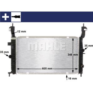 Kühler Motorkühlung MAHLE CR 2120 000S für Opel Meriva A