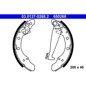 Bremsbackensatz ATE 03.0137-0268.2 für Seat Audi VW Skoda Ibiza IV 80 B3 Vento