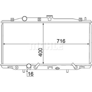 Kühler Motorkühlung MAHLE CR 1462 000S