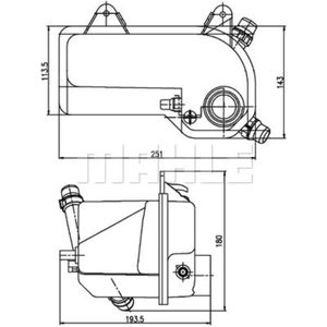 Ausgleichsbehälter Kühlmittel MAHLE CRT 204 000S für BMW Z3 Roadster