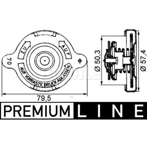 Verschlussdeckel Kühler MAHLE CRB 16 000P