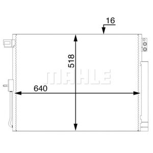 Kondensator Klimaanlage MAHLE AC 45 000S für Jeep Dodge Grand Cherokee IV