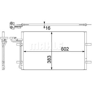 Kondensator Klimaanlage MAHLE AC 410 001S für Volvo C30 S40 II V50