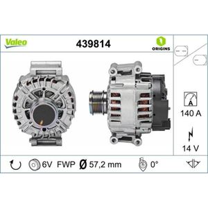 Generator VALEO 439814 für VW Audi Seat Skoda Cupra Scirocco III A3 Sportback Q7