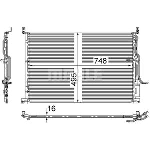 Kondensator Klimaanlage MAHLE AC 271 000S für Audi A8 D3