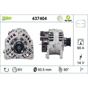 Generator VALEO 437404 für VW Seat Audi Skoda Golf III Ibiza II Cordoba A4 B5 A3