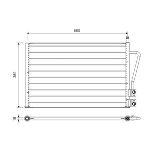 Kondensator Klimaanlage VALEO 814083 für Ford Fiesta V Fusion