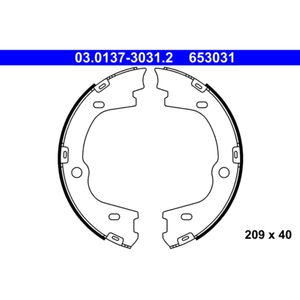 Bremsbackensatz Feststellbremse ATE 03.0137-3031.2 für Hyundai H-1 Travel Ix55