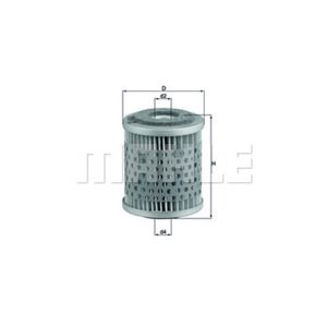 Kraftstofffilter MAHLE KX 38 für Volvo 240 760