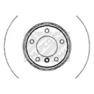 Bremsscheibe MAPCO 15666 (2 Stk.) für BMW 7er 8