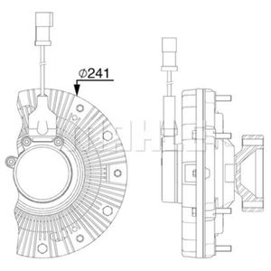 Kupplung Kühlerlüfter MAHLE CFC 257 000P