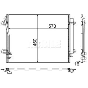 Kondensator Klimaanlage MAHLE AC 734 000P für VW Passat B7 Variant