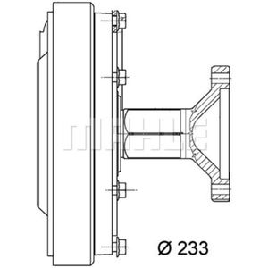 Kupplung Kühlerlüfter MAHLE CFC 15 000P