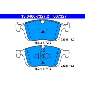 Bremsbelagsatz Scheibenbremse ATE 13.0460-7327.2 für Volvo XC60 I