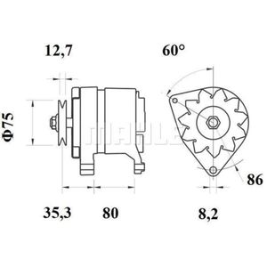 Generator MAHLE MG 283