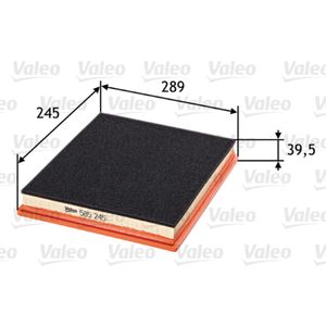 Luftfilter VALEO 585245 für Jeep Grand Cherokee I