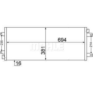 Kondensator Klimaanlage MAHLE AC 527 000S für Renault Opel Master II Movano A