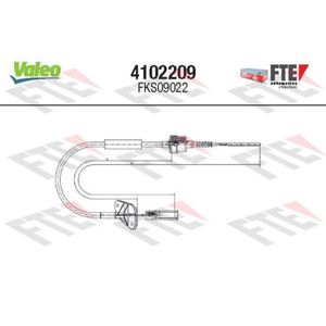 Seilzug Kupplungsbetätigung FTE 4102209 für Fiat Ford Panda Classic 500