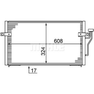 Kondensator Klimaanlage MAHLE AC 213 000S