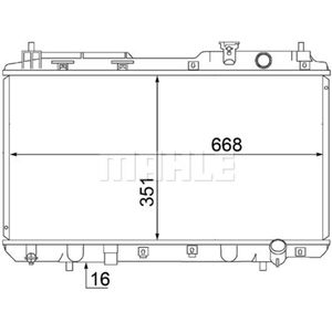 Kühler Motorkühlung MAHLE CR 1457 000S