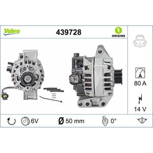 Generator VALEO 439728 für Ford KA