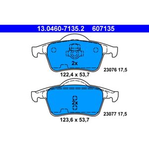 Bremsbelagsatz Scheibenbremse ATE 13.0460-7135.2 für Volvo V70 I