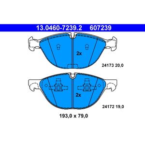 Bremsbelagsatz Scheibenbremse ATE 13.0460-7239.2 für BMW X5