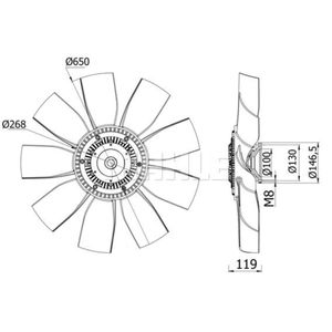 Lüfter Motorkühlung MAHLE CFF 417 000S