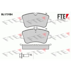 Bremsbelagsatz Scheibenbremse FTE 9010320 für Mercedes-Benz C