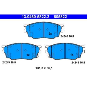 Bremsbelagsatz Scheibenbremse ATE 13.0460-5822.2