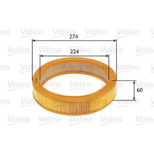 Luftfilter VALEO 585620 für Audi VW Seat Skoda 50