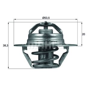 Thermostat Kühlmittel MAHLE TX 88 82D für Renault Citroën Peugeot Talbot Volvo 9