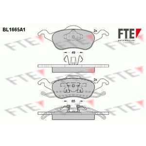 Bremsbelagsatz Scheibenbremse FTE 9010277 für Ford Focus I Turnier